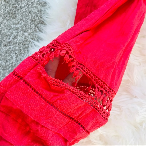Love Tree | Red Boho Pants - Picture 3 of 5